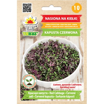 Toraf semínka na klíčky Zelí červené 10 g