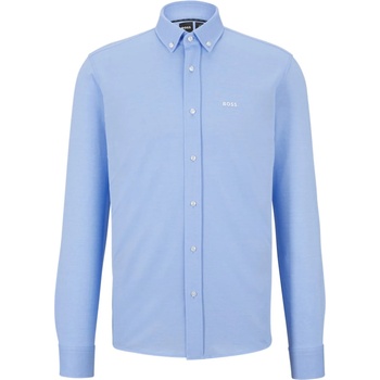 HUGO BOSS Риза с дълъг ръкав Boss Men's Joe Long Sleeve Oxford Shirt - Pastel Blue