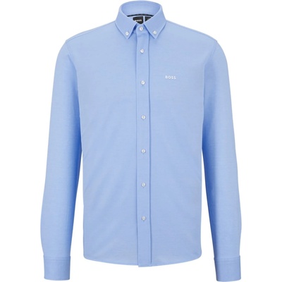 HUGO BOSS Риза с дълъг ръкав Boss Men's Joe Long Sleeve Oxford Shirt - Pastel Blue