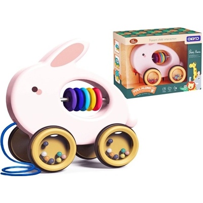 CreativeToys zvieratko na ťahanie zajačik 155cm