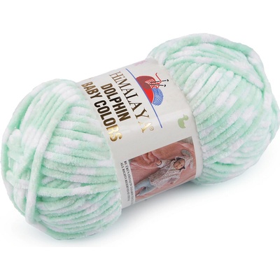 Pletací žinylková příze Dolphin Baby Colors 100 g Varianta: 8 (80431) zelená pastelová sv., Balení: 1 ks 51771/128026/242580