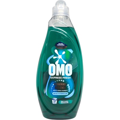 OMO течен перилен препарат, Експресно освежаване, Зелен, 1480мл, 37пр, Против лоши миризми