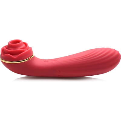 Bloomgasm Passion Petals 10X Silicone Suction Rose Vibrator Red