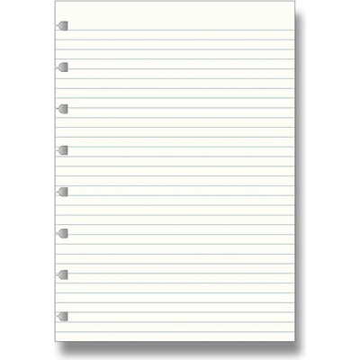 Filofax Linajkový papier náplň zápisníkov A5 Notebook