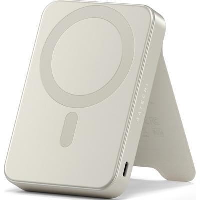 Satechi Портативна батерия Satechi - Qi2 10K Magnetic, 10000 mAh, Sand (ST-B10Q2SW)