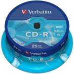Verbatim CD-R(25-Pack)Шпиндел/Допълнителна защита/DL/52x/700MB (43432)