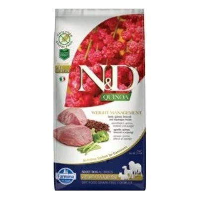 N&D Quinoa Dog Adult All Breeds Grain Free Weight Management Lamb & Broccoli 0,8 kg