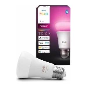 Philips White & Color Ambiance E27 LED light bulb, 1100lm, 16 million colors, dimmable LED light, bulb controllable via app and voice, compatible with Amazon Alexa, pack of 1, new generation - 929003853501