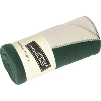 Daiber JN 952/2-vrstvová fleece deka green/cream 150x170
