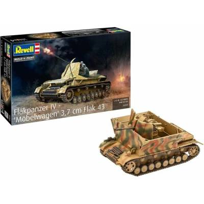 REVELL Plastic ModelKit military 03363 Flakpanzer IV "Möbelwagen3.7cm Flak 43 1:72