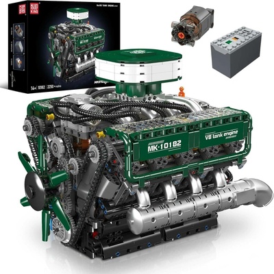 Mould King 10182 Tankový motor V8