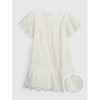 GAP Бебешка рокля с воланчета GAP GAP | Byal | Момичешки | 74-80