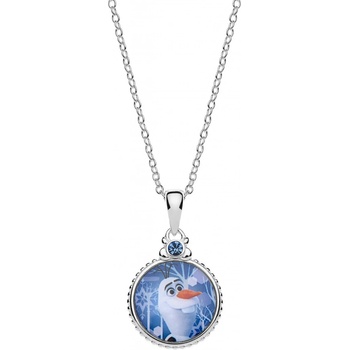 Disney Slušivý dievčenský náhrdelník snehuliak Olaf Frozen CS00019SRJL-P.CS