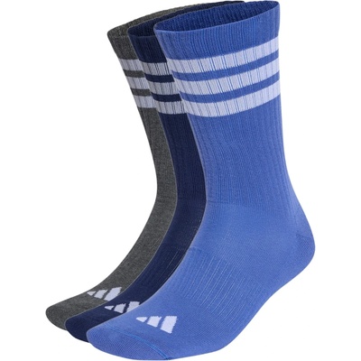 adidas Мъжки спортни чорапи adidas 3-Stripes Essential Concept Crew 3-Pack Sports socks - Dual Indigo / Dark Grey Heather / Blue / White - размер 40-42 (EU) (207-1480-0713)