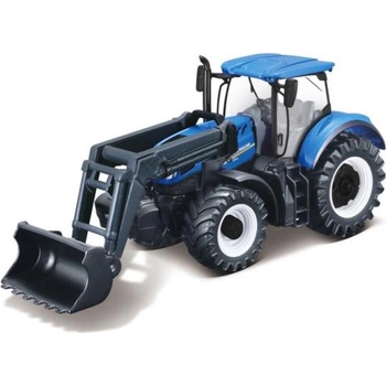 Bburago Bburago 10cm Farm Трактор New Holland с предна лопата