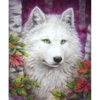 Diamond dotz Бял вълк - диамантен гоблен dd7.007