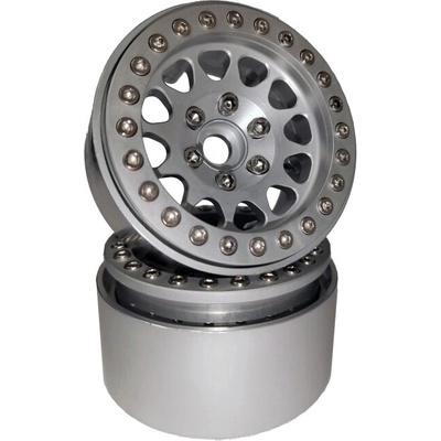 DLStore Crawler Metal ALU Beadlock 1.9 Silver 1 pár
