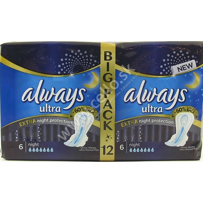 Always Extra Duo Ultra Night 2x6 ks