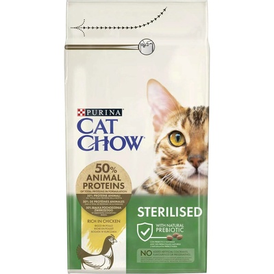 Purina Cat Chow Sterilised kuracie mäso 15 kg