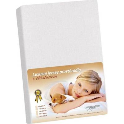 Bellatex prostěradlo Jersey LUX bílé 180x200