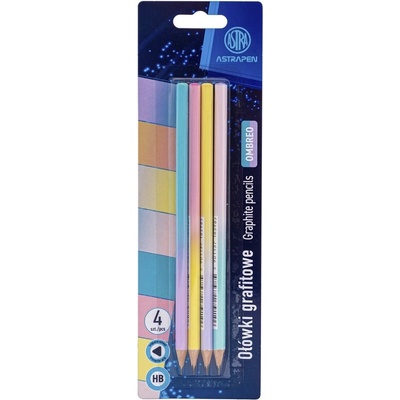 Astra Графитни моливи ASTRA PEN Ombre триъгълни HB 4 бр. /блистер 206023017 (206023017)