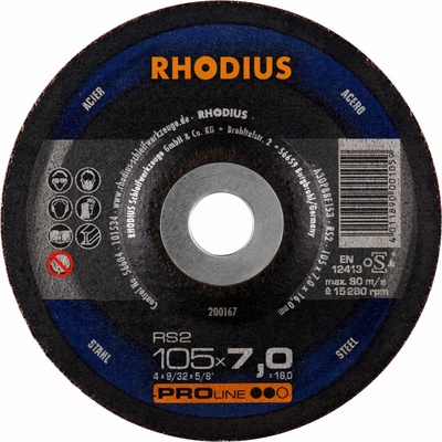 Rhodius Brúsny kotúč 105 x 7,0 x 16,00 mm 200167