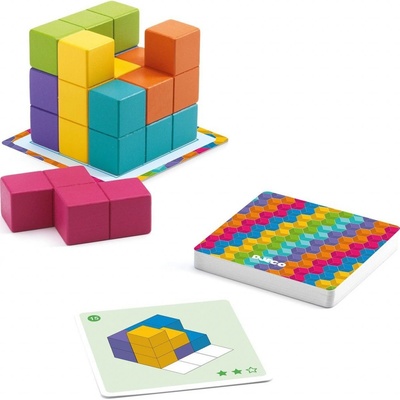 DJECO Dřevěný hlavolam Cubissimo