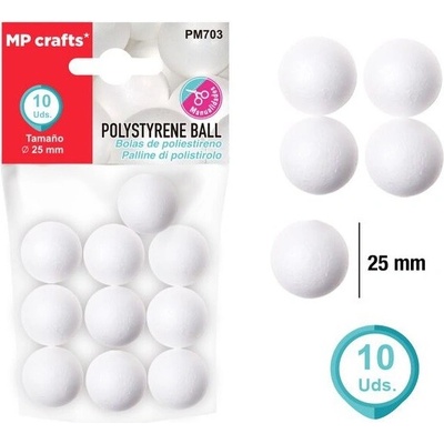 MP Polystyrénové koule 2,5 cm 10 ks 587944
