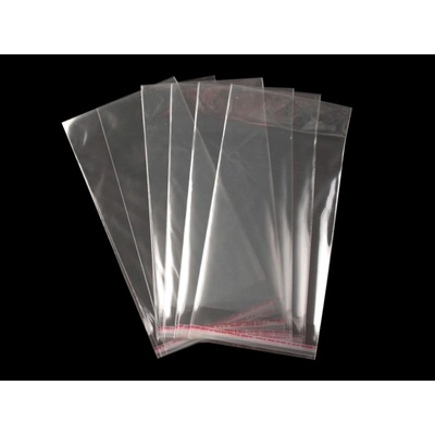 Celofánové sáčky s lepiacou lištou 11x20 cm - 21000 ks - Transparent - Transparent