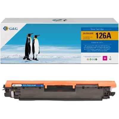 G&g - ninestar УНИВЕРСАЛНА КАСЕТА ЗА HP Color Laserjet CP1025/CP1025NW - Magenta - CANON CRG-729M (CRG729M) - /126A/ - CE313A - PN NT-CH313FM/NT-CH313M - G& (100HPCE313A)