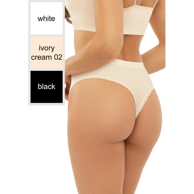 GATTA Nohavičky String Romance ivory cream