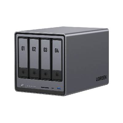 NAS устройство UGREEN DXP4800plus, Intel Celeron 8505, 8GB DDR5, 128GB SSD, 4 отсека, 2.5GbE/10GbE, HDMI 4K 60Hz, без дискове - 6941876232611 (DXP4800PLUS)