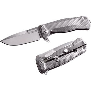 lionSTEEL sr22 g / Солидно джобно ножче с високо издръжлива титаниева дръжка - сиво (lion0172)