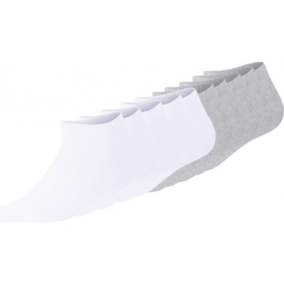 Esmara dámské nízké ponožky s BIO bavlnou 10 párů bílá/šedá