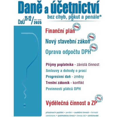 Daně a účetnictví bez chyb, pokut a penále 11-12/2025