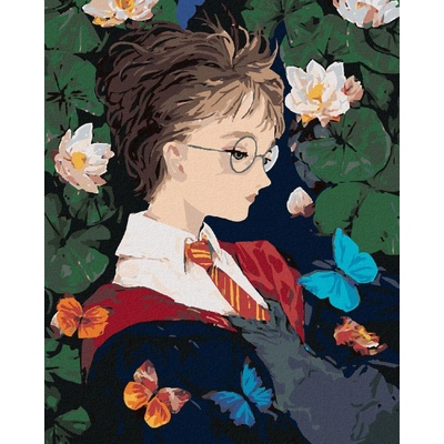 Zuty Harry potter a motýli 40 x 50 cm vypnuté plátno na rám 8596530132332