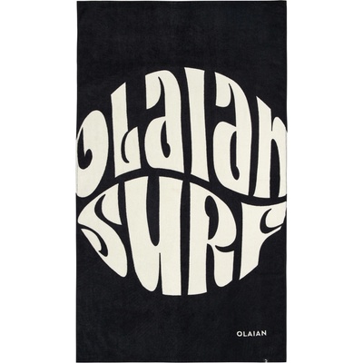 Olaian Plážová osuška 145 × 85 cm Oli čierna