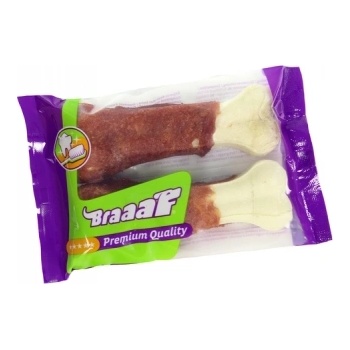 Braaaf Braaf - Лакомство за кучета, пресован кокал с патешко филе, 12. 5см