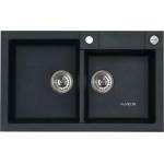 Alveus Композитна мивка Alveus Rock 90 черна 78x48 см (1090965) Мивка за вграждане