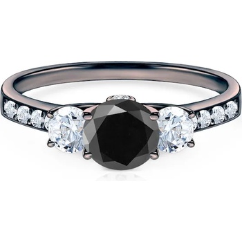 Image 1 of SAVICKI Годежен пръстен Dream: черно злато, черен диамант