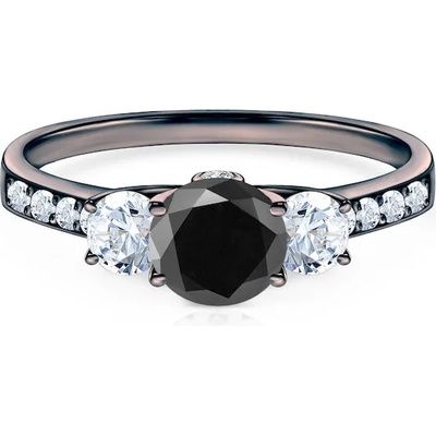 SAVICKI Годежен пръстен Dream: черно злато, черен диамант