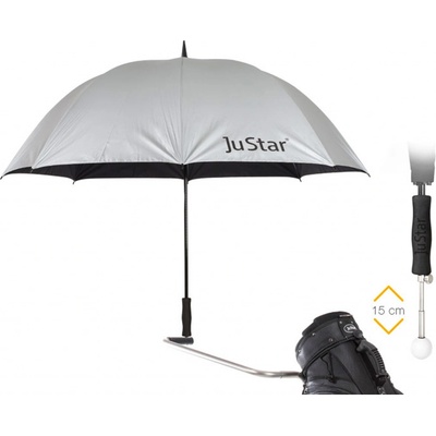 JUSTAR Umbrella Telescopic stříbrná – Zbozi.Blesk.cz