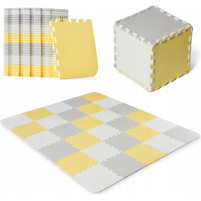Kinderkraft Penové skladacie puzzle Luno Yellow 2020