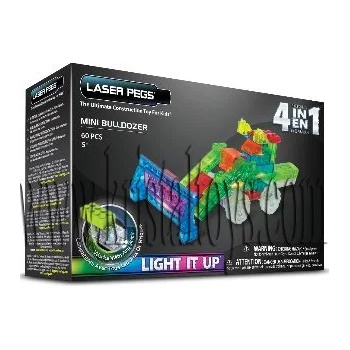 Image 1 of Светещ конструктор 4 в 1 - Булдозер laser pegs