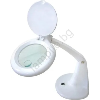 Geti Led Настолна лампа с лупа led/6, 5w/230v бяла (ti0016)