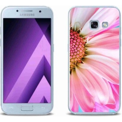 Pouzdro mmCase Gelové Samsung Galaxy A3 (2017) - růžová květina