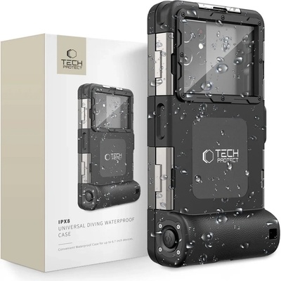 Pouzdro TECH-PROTECT IPX8 DIVING WATERPROOF CASE černé – Zboží Živě