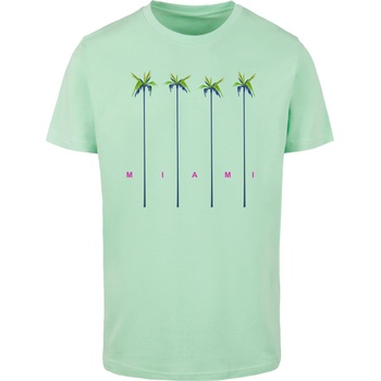 Mister Tee Тениска Miami Palms Tee neo mint XXLUB-MT2404-02533 - Тъмносив, размер L