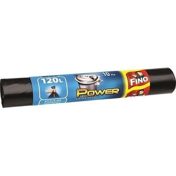 Fino Vrecia zaväzovacie Power 120l 40 µm 10 ks čierne
