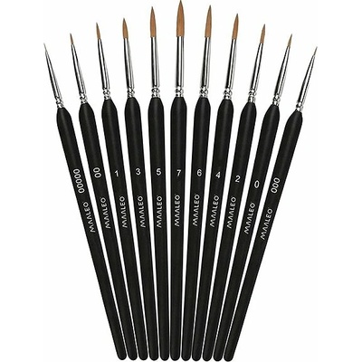 Maaleo přesné malířské štětce - sada 11 ks – Zboží Dáma